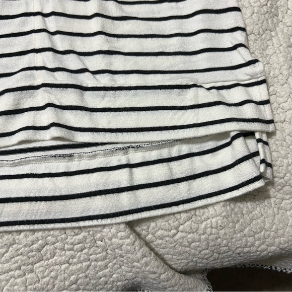 A new days womens sz s striped cowl neck sweater Pullover Top Black/white - Picture 3 of 6